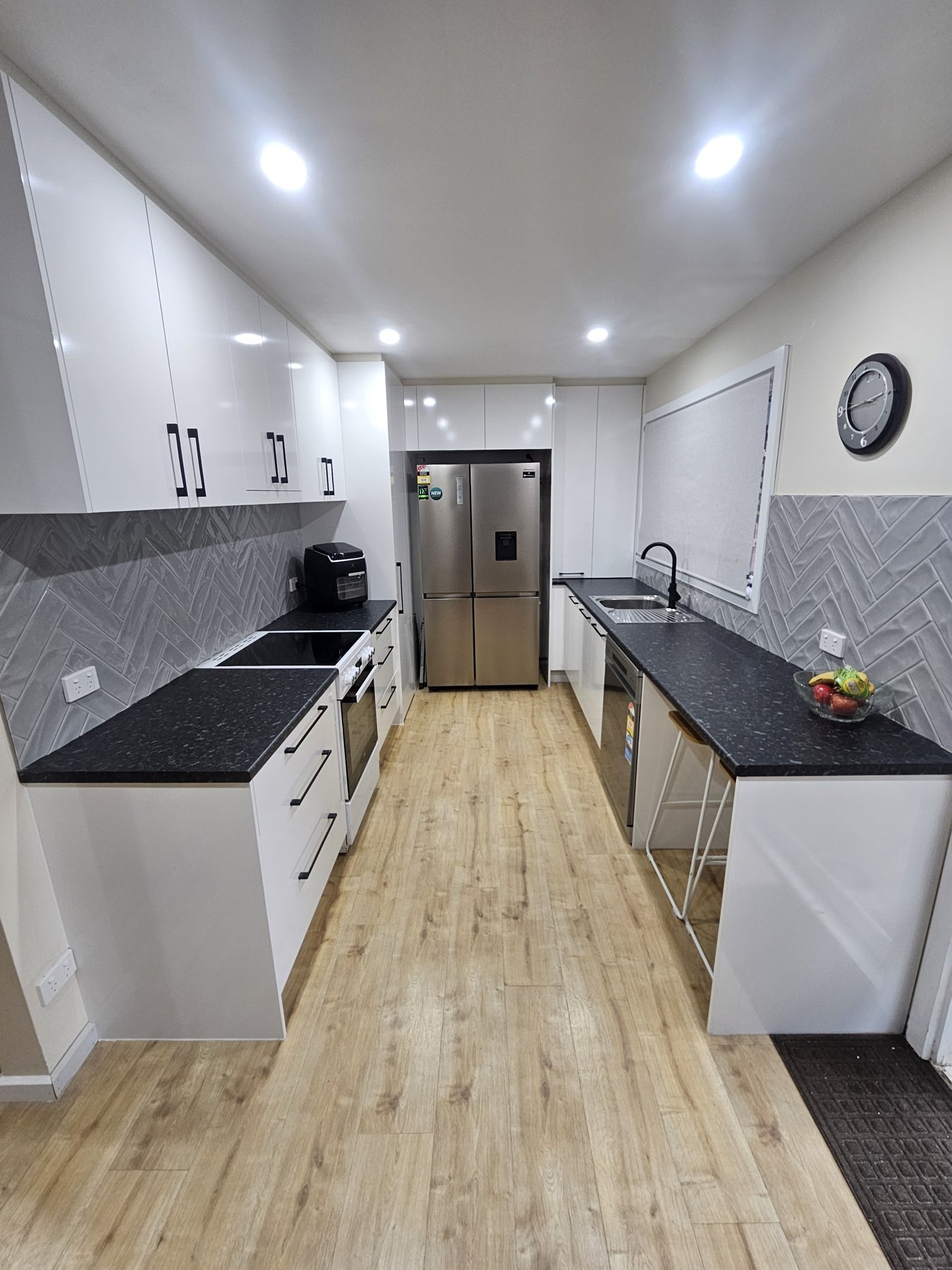 Kitchen interior with timber floor from Gildea Carpentry’s published portfolio